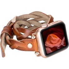 Khi-Zai Apple Watch Uyumlu Deri Kordon 38-40-41MM Dt Rt RST2EF