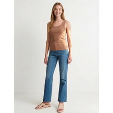 Stali Kadın Penye Atlet Gül Kurusu