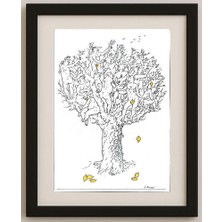 Karikatural Borigen 29X21CM Orijinal Karikatür Tablo