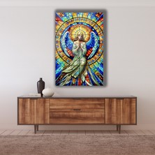 Marsilyan Vitray Kanatlı Melek Cam Tablo