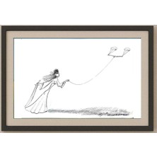 Karikatural Mehdi Divandari 29X21CM Orijinal Karikatür Tablo