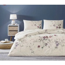 Khi-Zai Taç Çift Kişilik Ranforce Nevresim Takımı Kiara Ekru