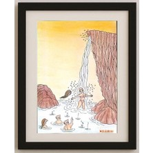 Karikatural Li Guangjun 29X21CM Orijinal Karikatür Tablo