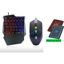 Jolita iPhone 17 Pro Max Uyumlu G506 Rgb Tek El Oyuncu Klavye Mouse Takımı