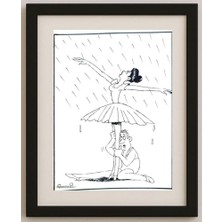 Karikatural Mohammed Fiezabadi 29X21CM Orijinal Karikatür Tablo