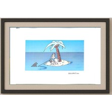 Karikatural Gabriele Corvi 35X25CM Orijinal Karikatür Tablo