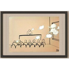 Karikatural Fedor Kritovak 29X21CM Orijinal Karikatür Tablo