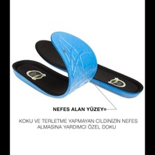 Bay Emir Memory Foam Nefes Alabilir Ayakkabı Tabanlığı Viscolu Ortopedik Yastıklı Unisex 3 cm Boy Uzatan Tabanlık Geliştirilmiş