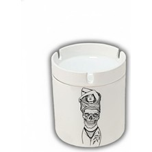 Sartre Art "dövme Kadın"  Tasarımlı Hediyelik  Kokusuz Söndür At Küllük Kül Tablası