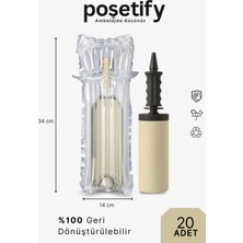 Poşetify Havalı Kanallı Koruyucu Torba 41X24 cm 20 Adet Airbag – Şişirilebilir Ambalaj Air Column Bag