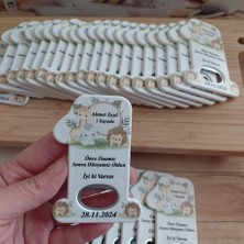 1 Rakamlı 1yaş Doğum Günü Açacak Magnet (20 Adet)