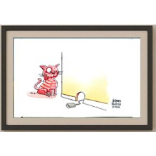 Karikatural Gianni Audisio 29X21CM Orijinal Karikatür Tablo