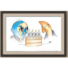 Karikatural Petar Strinic 29X21CM Orijinal Karikatür Tablo