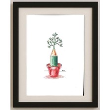 Karikatural Winfred Besslich 29X21CM Orijinal Karikatür Tablo