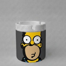 Sartre Art "simpson"  Tasarımlı Hediyelik  Kokusuz Söndür At Küllük Kül Tablası