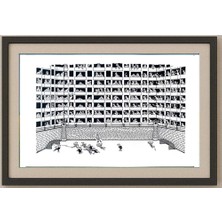 Karikatural Zhang Hong Lin 29X21CM Orijinal Karikatür Tablo