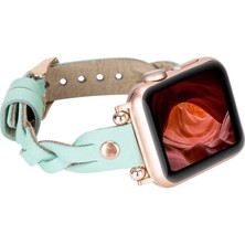 Khi-Zai Apple Watch Uyumlu Deri Kordon Wanda 38-40-41MM Rt Brn7