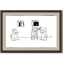 Karikatural François Veldeman 29X21CM Orijinal Karikatür Tablo