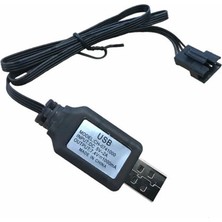 Alkatronik 7.4V 4 Pin Lityum Pil USB Şarj Kablosu Jst Sm-4p Soket Lipo Batarya Araba Oyuncak Rc Quadcopter Dron