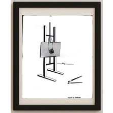 Karikatural Eyyubov Natig 100X60CM Orijinal Karikatür Tablo