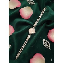 TrendyChic Şerit Taşlı Silver Kadın Saat