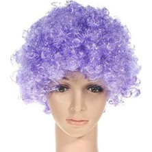 BT Teknik Mor Renkli Kıvırcık Peruk