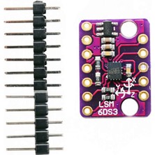 Alkatronik LSM6DS3 Ivme Ölçer Jiroskop Sensör Modülü 6 Eksen 16 Bit Adc I2C Spi Yön Pozisyon Dönme Eğim Hareket