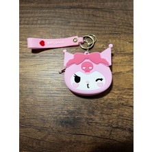 Gülümse Gel Kız Çocuk Kuromi Silikon Cüzdan Bozuk Para Cüzdanı Çanta Süsü Charm Anahtarlık 1 Adet