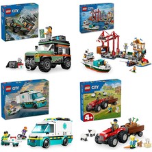 LEGO City Seti 573 (60447 + 60422 + 60451 + 60461)