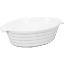 Touch Me Porselen Oval Sunum Tabak 14 x 9 cm 3 Adet