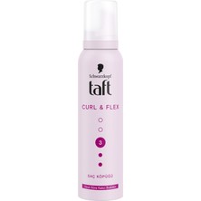 Taft Saç Köpüğü Curl & Flex 150 ml 4 Adet