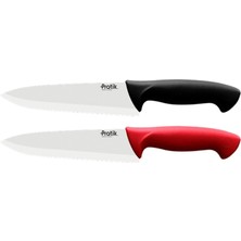 Pratik Şef Bıçağı Siyah 19 cm 4 Adet