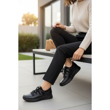 Desimod Kadın Hakiki Deri Tam Ortopedik Kışlık Kaydırmaz Taban Rahat Günlük Ayakkabı