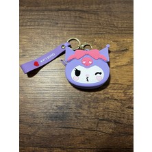 Gülümse Gel Kız Çocuk Kuromi Silikon Cüzdan Bozuk Para Cüzdanı Çanta Süsü Charm Anahtarlık 1 Adet