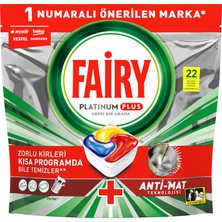 Fairy Platinum Plus Limon Kokulu Tablet 22'li 341 G 3 Adet