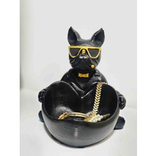 Işıklar Grup Bulldog Sunumluk, Köpek Figürlü Dekoratif Sunumluk