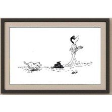 Karikatural Branko Prehuzic 29X21CM Orijinal Karikatür Tablo