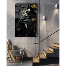 Marsilyan Themis Adalet Tanrıçası Cam Tablo