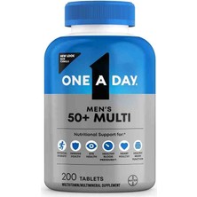 One A Day Men’s 50+ Healthy Advantage Multivitamin, Multivitamin For Men With Vitamins A, C, E, B6, B12, Calcium And Vitamin D, Tablet, 200 Count