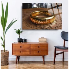 Marsilyan Yüzüklerin Efendisi Cam Tablo, Ev ve Ofis Hediyesi Yüksek Çözünürlüklü 4mm Lüks Tablo