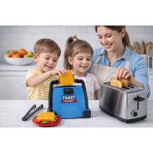 Akar Oyuncak Tost Makinesi Seti Mavi