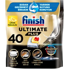 Finish Ultimate Plus Limon 40 Tablet 488 G 3 Adet