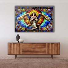 Marsilyan Vitray Kadın Melek Cam Tablo