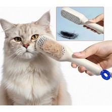 Neler Geldi Neler 1 Adet Sihirli Geri Çekilebilir Kedi Tarağı Kendini Temizleyen Kedi Fırçası Kolay Temizlenen Fırça