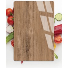 Harikabirev|basit Odun Damarı Motifli |çizilmez Cam Kesme Tahtası