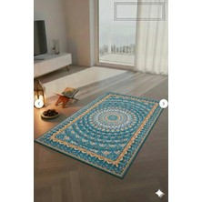 Harikabirev Seccade Yumuşak Yüzey Kaymaz Taban Modern Şık Iran Tasarımı Mavi |scd