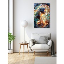 Marsilyan Vitray Aydınlık Kadın Cam Tablo