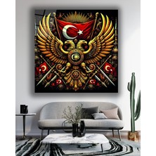 Marsilyan Atatürk ve Askerlerimiz Çanakkale Cephesi Cam Tablo