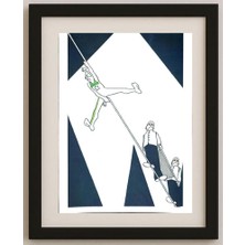 Karikatural Unknown 29X21CM Orijinal Karikatür Tablo