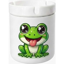 Sartre Art "sevimli Kurbaga"  Tasarımlı Hediyelik  Kokusuz Söndür At Küllük Kül Tablası